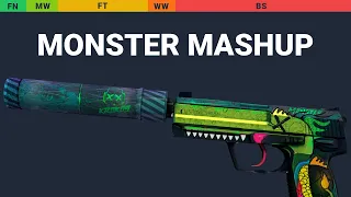 USP-S Monster Mashup - Skin Float And Wear Preview