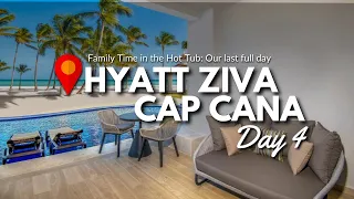 Beach Day and Water Slide Thrills! | Our Last Full Day at the Hyatt Ziva Cap Cana