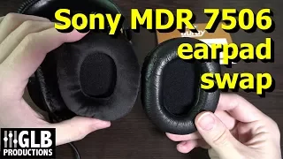 Sony MDR 7506 earpad replacement