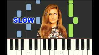 SLOW piano tutorial "BESAME MUCHO" Consuelo Velázquez, Dalida, with free sheet music (pdf)