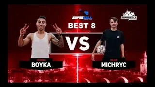 World Freestyle Football Championships ”SuperBall 2018” - BEST 8 Boyka vs Michryc