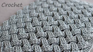 Рельефный УЗОР "Плетенка" всего 2 ряда!!!  ВЯЗАНИЕ КРЮЧКОМ   EASY Beautiful Crochet for beginners