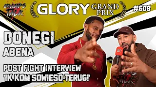 Donegi Abena 'ik kom SOWIESO terug!' | Glory Heavyweight Grand Prix | Post-Fight Interview