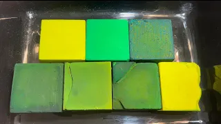 🟩GREEN DYED GYM CHALK BLOCKS 🟩 // ASMR // SLEEP AID // ODDLY SATISFYING