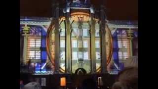 Световое шоу на здании мэрии Екатеринбурга
