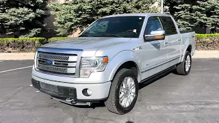 2013 Ford F-150 Platinum 4x4 Silver 134,645 miles