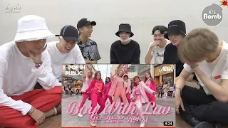 [fanmade]BTS Reaction to 'Boy with luv' In streets by @ABKCrew