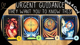 Urgent Guidance! They Need You To Know This! (Your SpiritTeam) 🕯️😌✨👏Pick a card⎜Timeless Reading