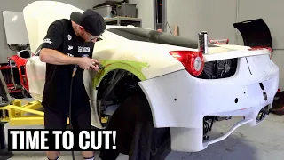 Ferrari GT3 458 Widebody Install! [Part 4]