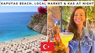 Perfect Day in Kas, Turkey | How to spend 24 hrs in Kas - Kaputas Beach, Kas at night & local food!