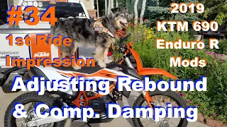 2019 KTM 690 Enduro Mods #34 Adjust Rebound & Comp Damping [Revised]