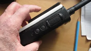 DIY charger 'stand' for a handheld transceiver