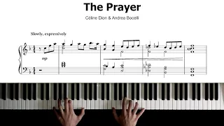 Andrea Bocelli & Celine Dion - The Prayer - Piano Sheet Music