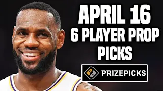 NBA PRIZEPICKS TODAY | 6 BEST PROP PICKS | TUESDAY | 4/16/2024 | BEST PROPS | NBA BETTING |