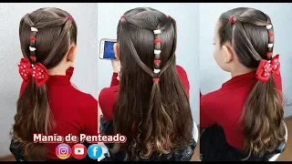 Penteado Fácil e Rápido para Escola | Quick and Easy Hairstyle for School