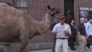 Jack Hanna and his Crew outside Letterman Show