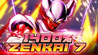 Z7, 1400%, 14* RED JANEMBA IS A FANTASTIC ZENKAI! EVEN BETTER THAN YEL CELL? | Dragon Ball Legends