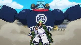 Franky protect Zoro from the back