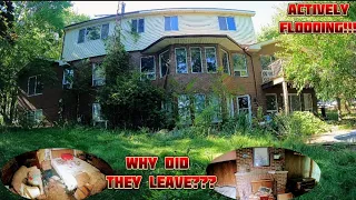 Retro 70's Time Capsule Abandoned With Power And Actively Flooding! (Ghost Hunters Show Up) EXP.114