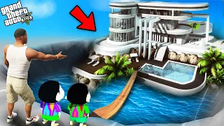 GTA 5 : Franklin Purchase Luxury Water House To Surprise Shinchan in GTA 5 ! (GTA 5 mods)