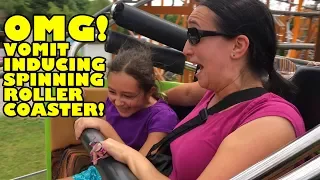 Most Spinningest Vomit Inducing Roller Coaster EVER Spinning Coaster POV Wiener Prater Austria