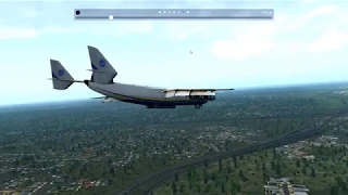 Antonov An-225 Landing At KSTL (X plane-11)