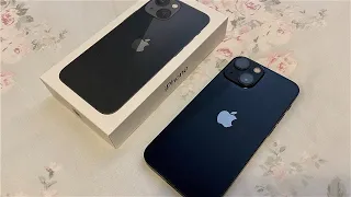 ASMR Black Iphone 13 Unboxing