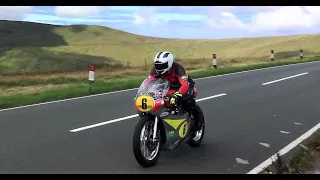 Classic TT Isle of Man - amazing sounding bikes ridden to the limit!