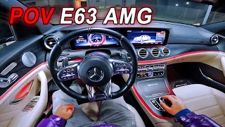 Mercedes-Benz E63 AMG W213 - NIGHT POV DRIVE - 2018