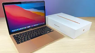 Распаковка MacBook Air M1 2020 / НАСТРОЙКА, ПЕРВЫЕ ВПЕЧАТЛЕНИЯ и почему не взял MacBook Pro?