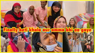 Beti khala, Amma aur mamu aa gaye 😍 | aaj khala ko Rula diya 😥 but she is happy | ibrahim family