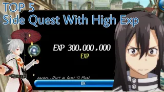 TOP 5 Side Quest For Boost Level [ Leveling With Quest ] Toram Online