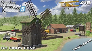 Building WIND-powered MILL with @kedex | No Mans Land - SURVIVAL | Farming Simulator 22 | Episode 18