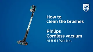 Cleaning the brushes - Philips Cordless Vacuum 5000 Series