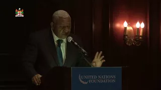 Fijian Prime Minister address at the UN Foundation dinner