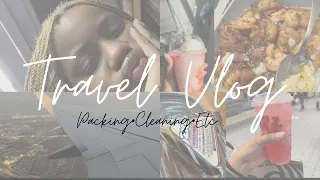 TRAVEL VLOG| 10+ hrs in airport, packing & more