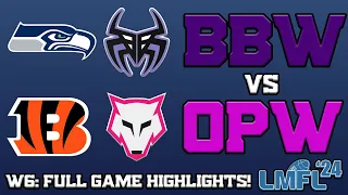 Max | BBW vs. Marcello | OPW - 2024 LMFL Week 6 Full Game HIGHLIGHTS