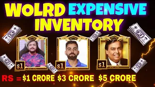 🤑 5 CRORE KI INVENTORY | YOUTUBERS WITH MOST EXPENSIVE INVENTORY 😱