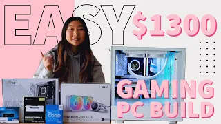 aesthetic white gaming pc | building with the new nzxt h5 and kraken 240 rgb for the first time