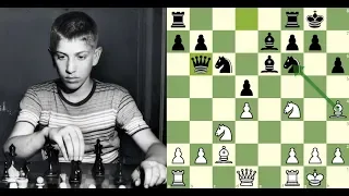 Bobby Fischer com 14 anos encara Max Euwe | Euwe x Bobby Fischer (1957)