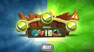 Angry Birds 2: Daily Challenge, Blue's Brawl! + King Pig Panic! (02.05.2017)