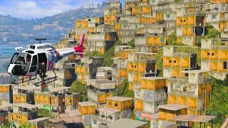 GTA V VIDA POLICIAL | HELICÓPTERO ÁGUIA PERSEGUINDO BANDIDOS NA FAVELA. EP 247