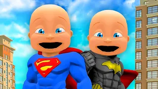 Baby Becomes 100 SUPERHEROES to Save Family!