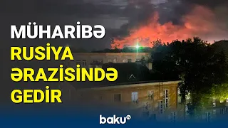 Ukraynadan Rusiyaya kütləvi dron hücumu