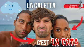 c'est la CATA a la CALETTA, VOILIER CORAILLE en SARDAIGNE