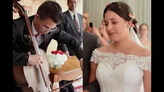 Noivo faz surpresa para noiva tocando em seu casamento!!!