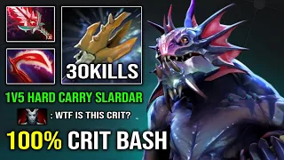 WTF 100% Crit Bloodthorn Slardar 30Kills Brutal Hard Carry Hit Like a Truck EZ MMR Dota 2