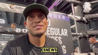 DAVID BENAVIDEZ WOULD LOVE TO SPARR USYK TALKS CRAWFORD OFFER RYAN GARCIA GERVONTA DAVIS - ESNEWS