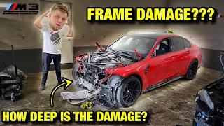 Rebuilding A WRECKED 2021 BMW G80 M3 From AUCTION! This Made Me CRY!