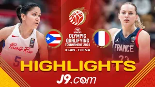 Marine Johannes masterclass leads France 🇫🇷 past Puerto Rico | J9 Highlights | FIBA Women's OQT 2024